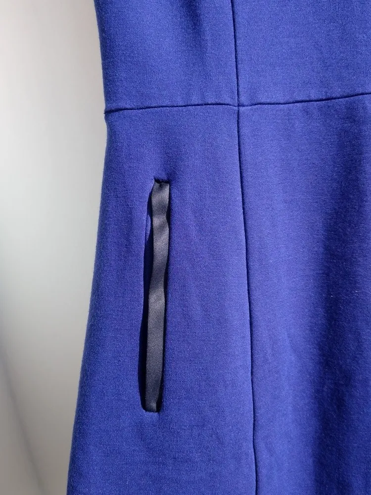 vestido tubinho em malha azul Mango - PP