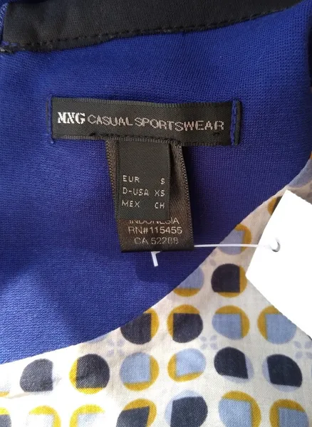 vestido tubinho em malha azul Mango - PP