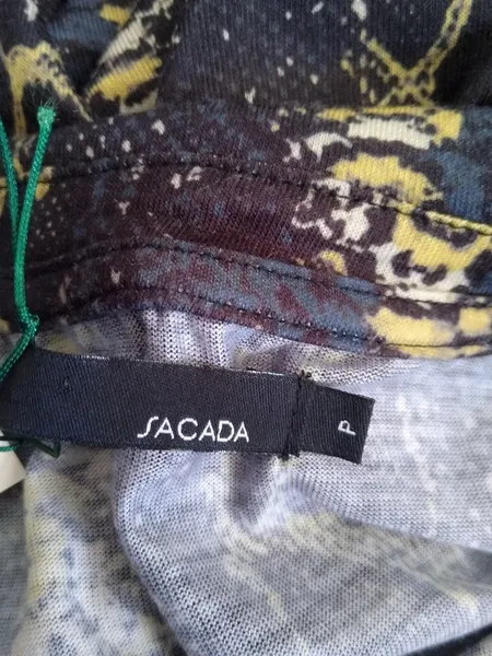 Sacada Vestido longo em malha python - P