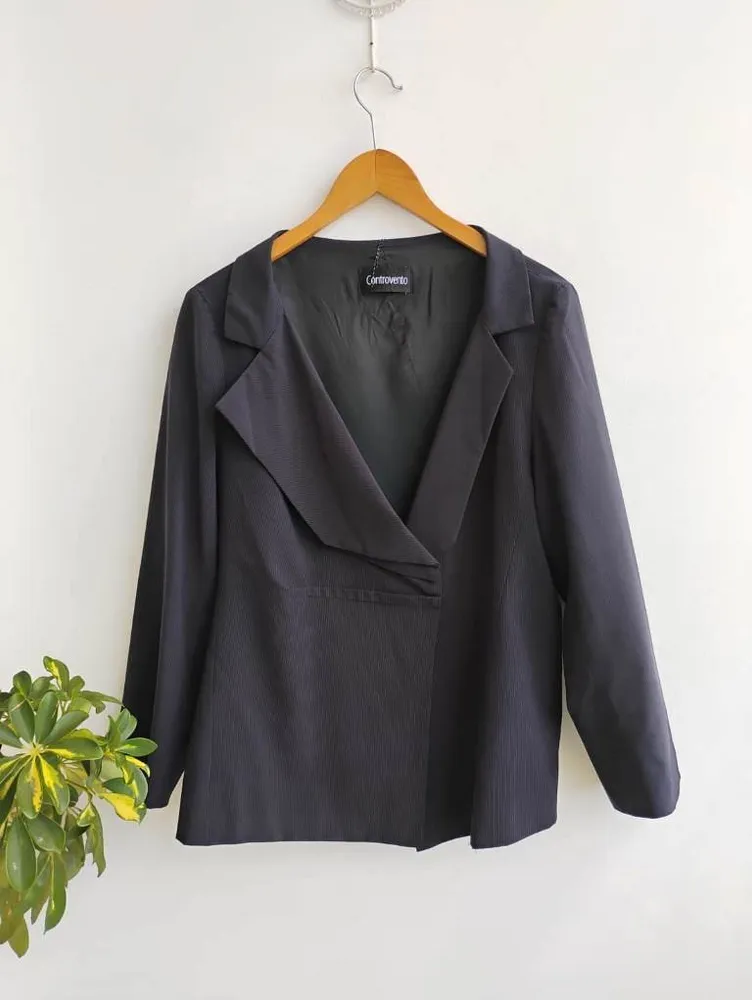 Controvento Blazer grafite risca de giz - M
