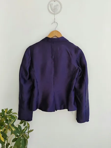 Clô Orozco blazer de seda beringela - 38