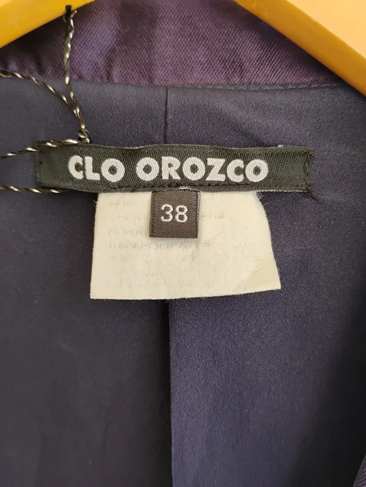 Clô Orozco blazer de seda beringela - 38