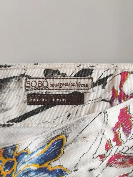 Bo.bô Calça skinny floral destroyed - 38