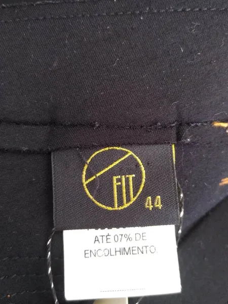 Fit calça preta de malha pesada - 44