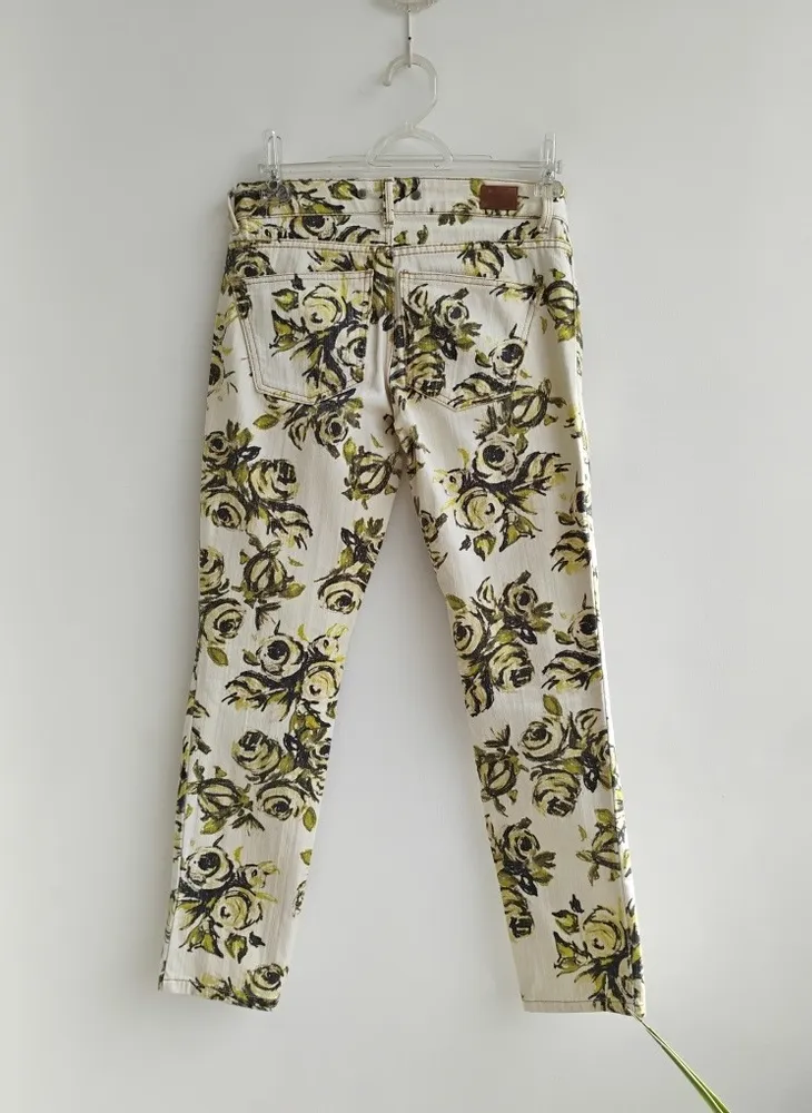 Animale calça skinny floral amarelo - 34