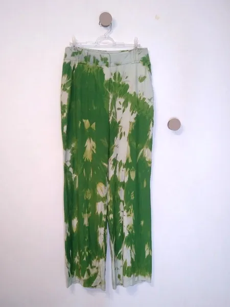 Shoulder Pantalona tie-dye verde - 42
