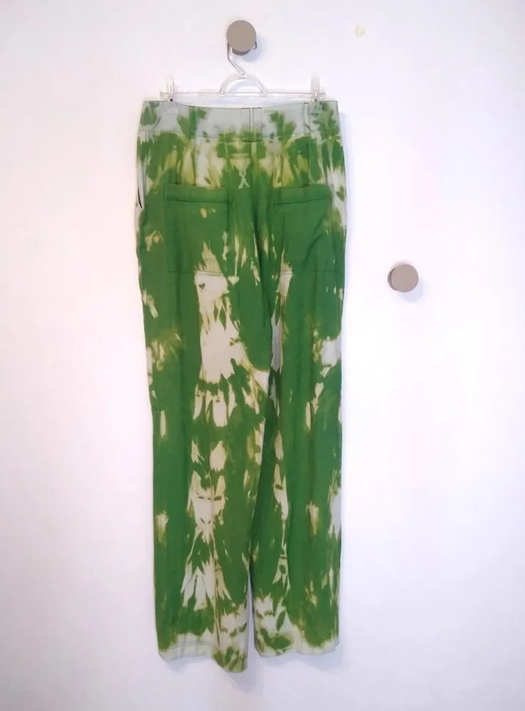 Shoulder Pantalona tie-dye verde - 42