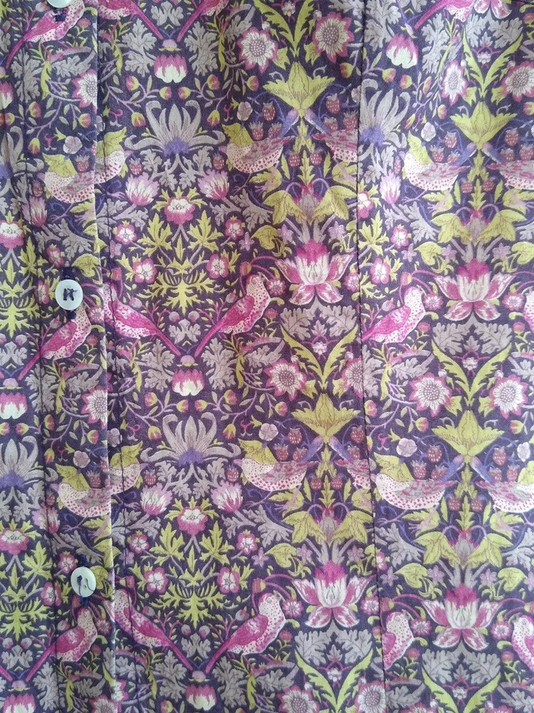 Le Lis Blanc Camisa floral Liberty  vinho/bege m/l -38