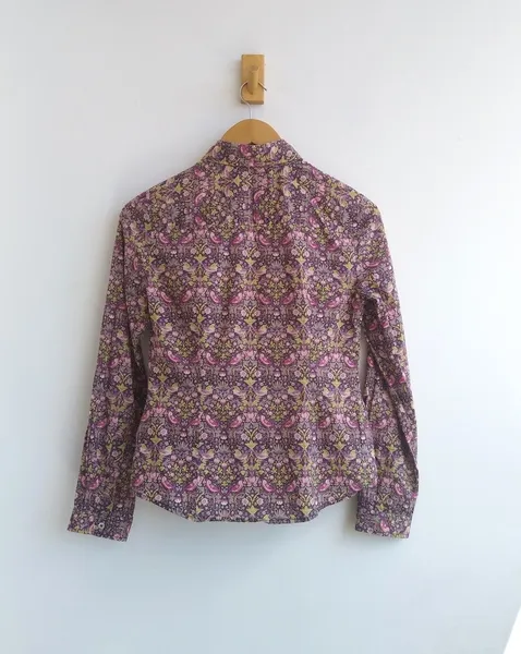Le Lis Blanc Camisa floral Liberty  vinho/bege m/l -38
