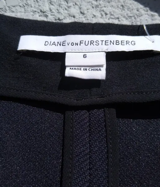 Diane Von Furstenberg vestido tubinho preto - M