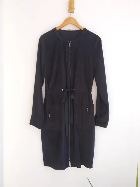 Elie Tahari Vestido tipo parka preto - M