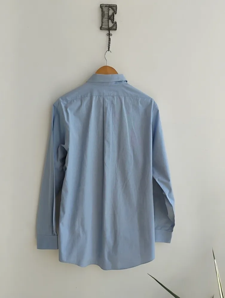 Brooks Brothers Camisa masculina azul claro m/l 16 1/2 4/5
