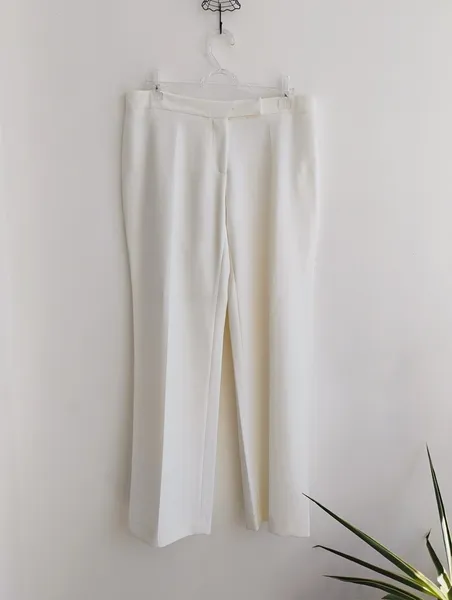 Fillity calça de alfaiataria reta off-white - 46