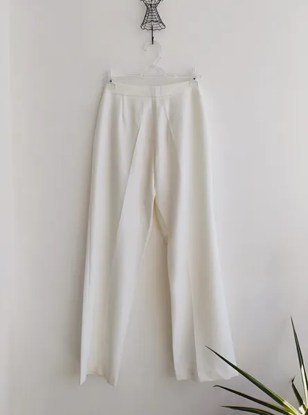 Fillity calça de alfaiataria reta off-white - 46