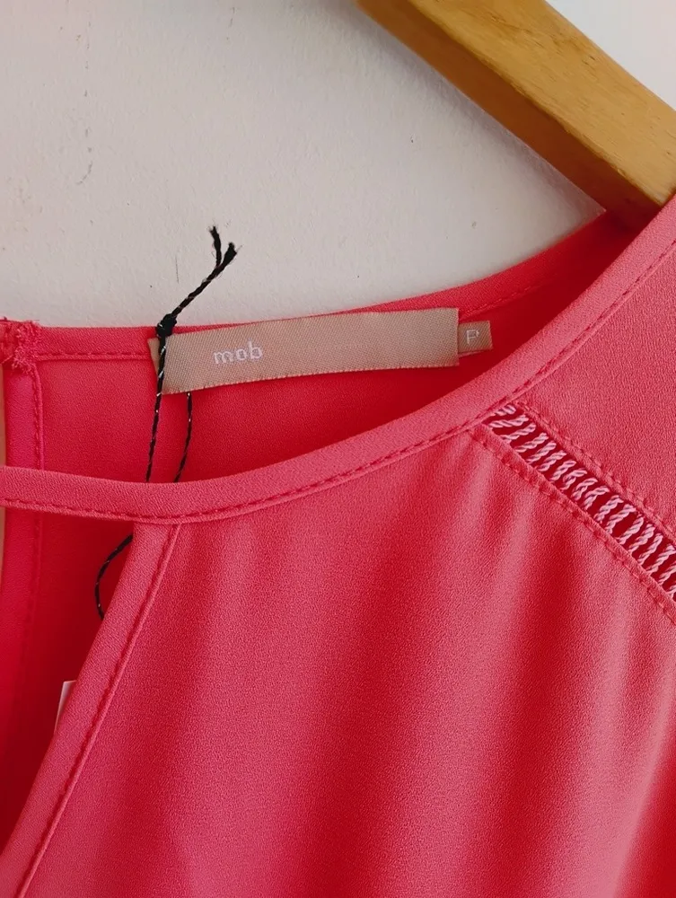 MOB blusa de alfaitaria larana cenoura m/l - P