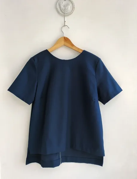 Annexe t-shirt azul-marinho texturizada - 42 veste 44