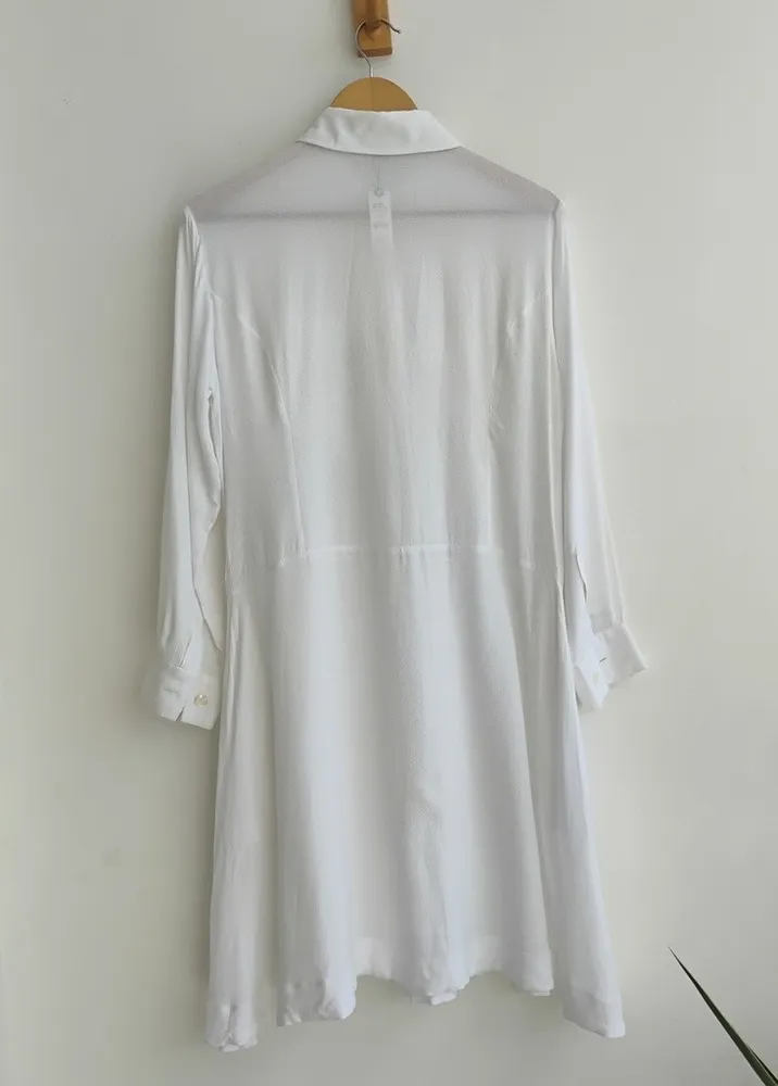 Alcaçuz vestido chemise branco - 38