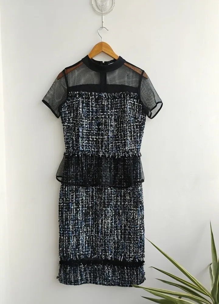 Iorane vestido em tweed com brilhos - 40