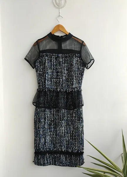 Iorane vestido em tweed com brilhos - 40