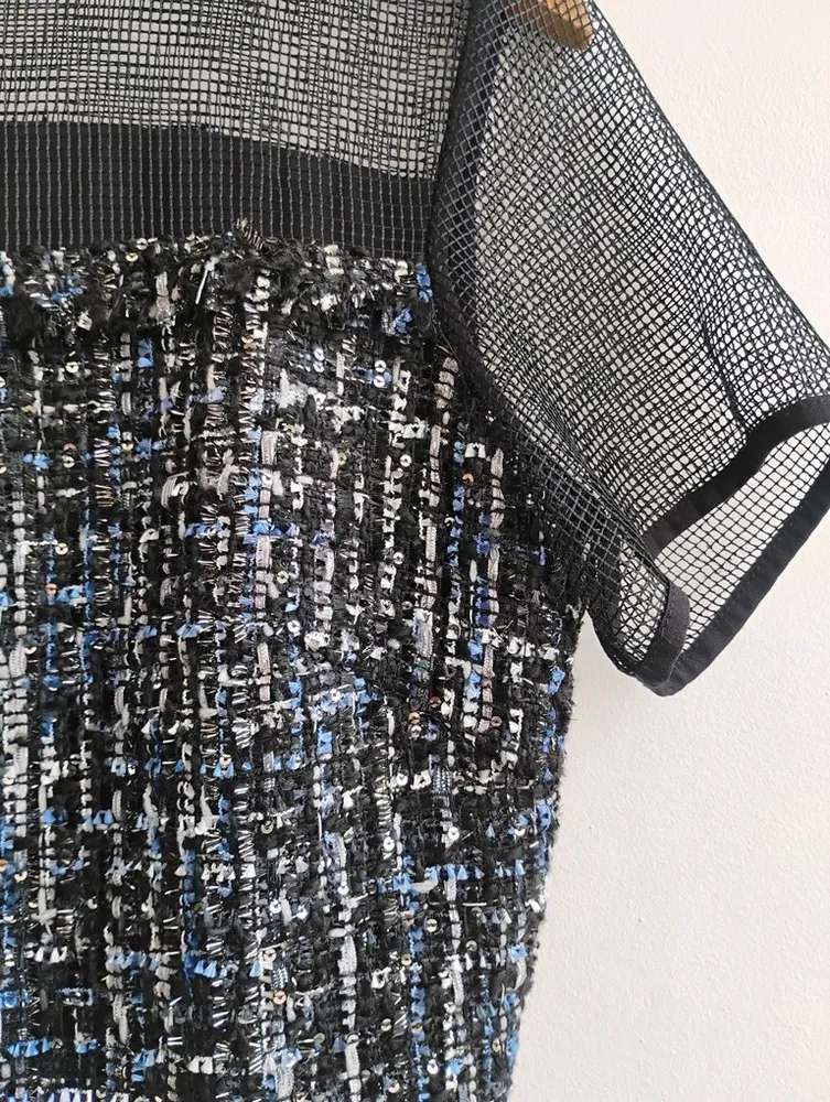 Iorane vestido em tweed com brilhos - 40