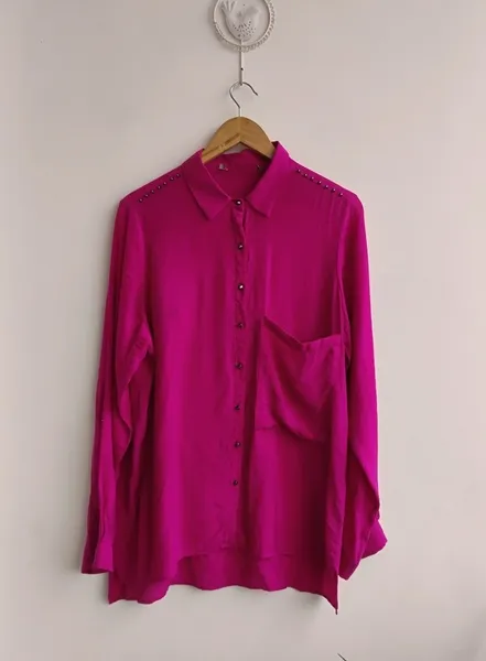 Shoulder camisa pink manga longa - 46