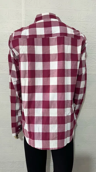 Camisa masculina manga longa xadrez