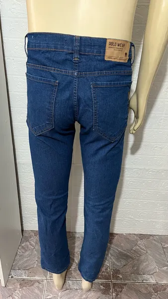 Calça jeans masculina preta da Polo Wear
