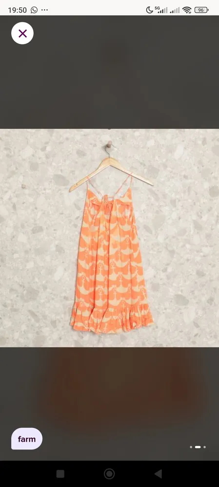vestido curto Farm