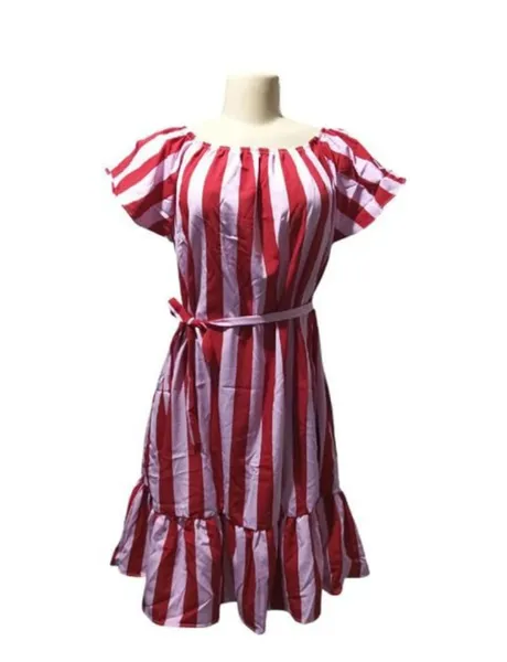 vestido listrado Laluna