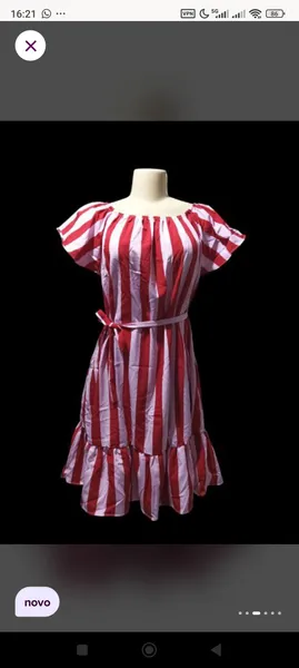 vestido listrado Laluna
