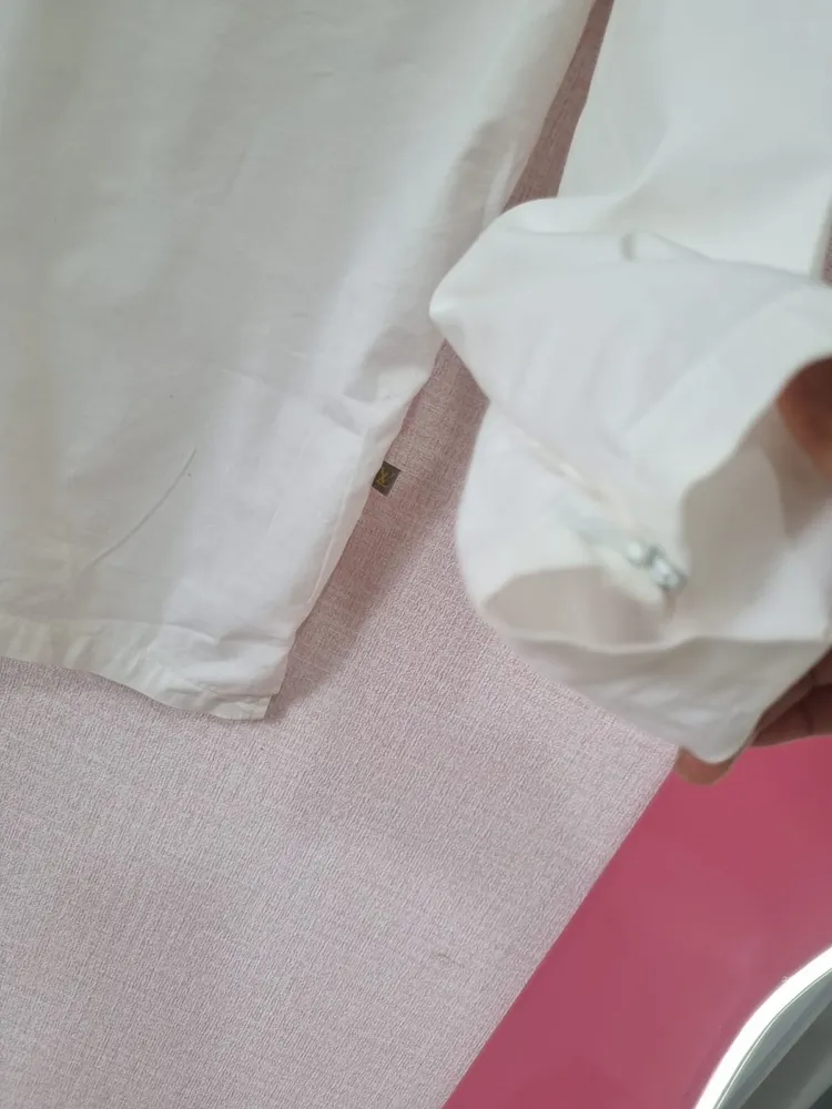 Bata de algodão branca Louis Vuitton