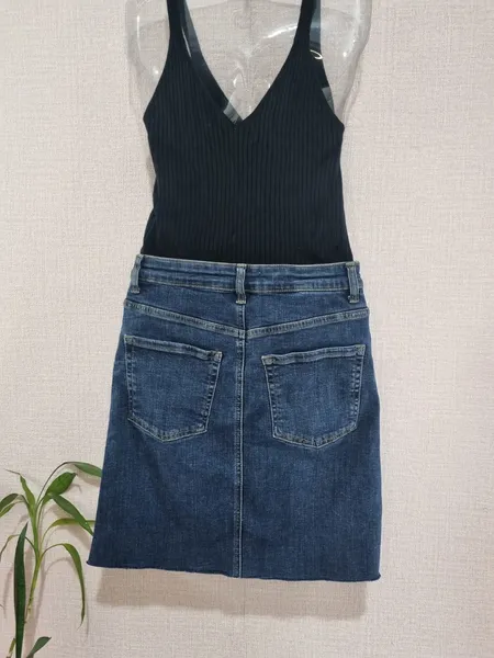 Saia curta jeans ZarA