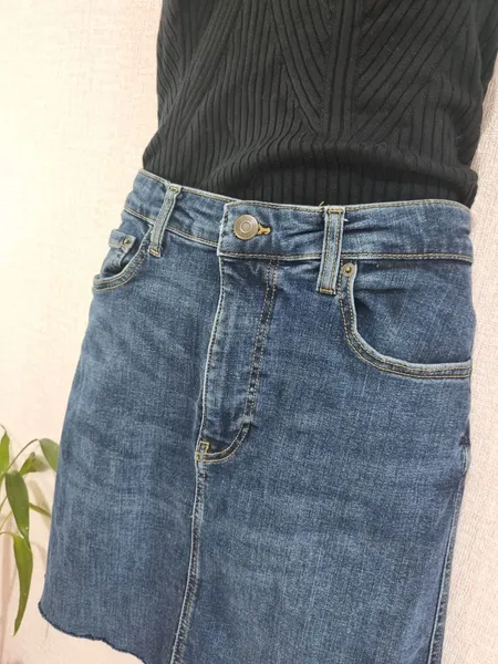 Saia curta jeans ZarA