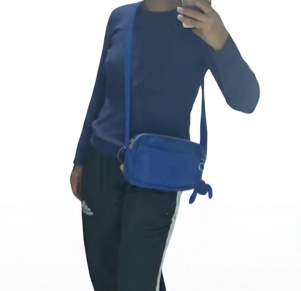 bolsa kipling transversal azul