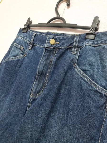 Calça jeans em algodão wide leg CRUISE