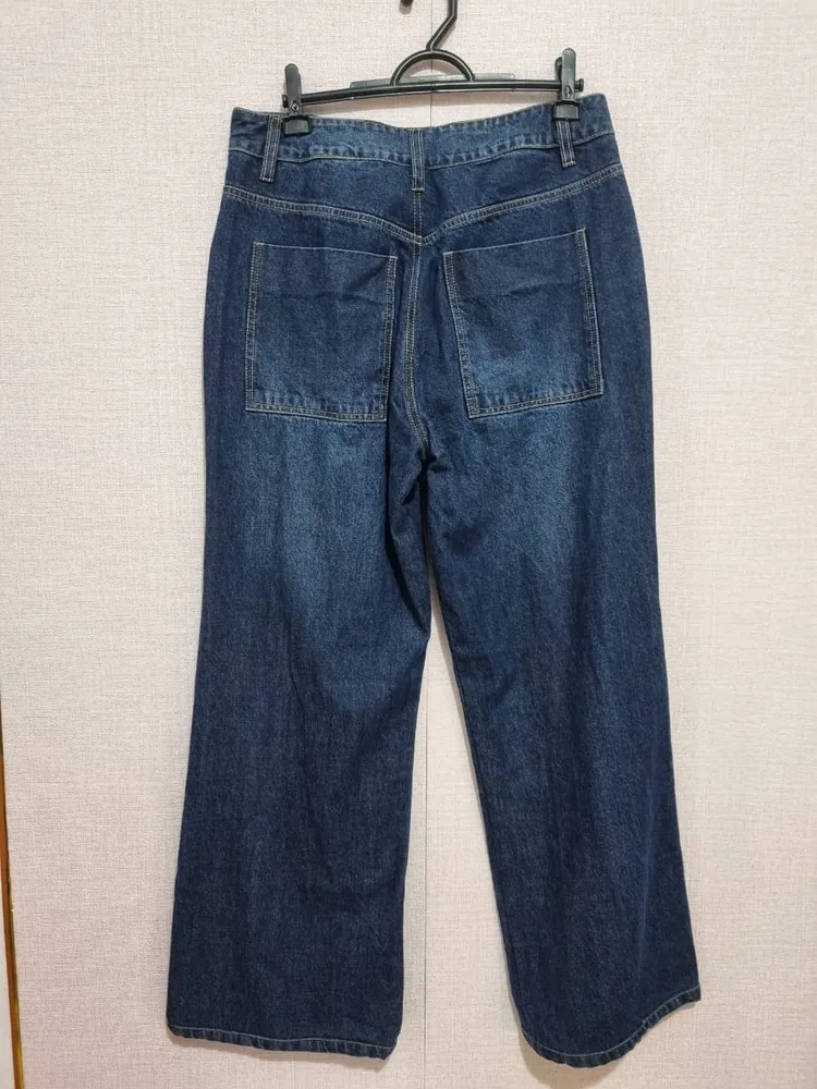 Calça jeans em algodão wide leg CRUISE