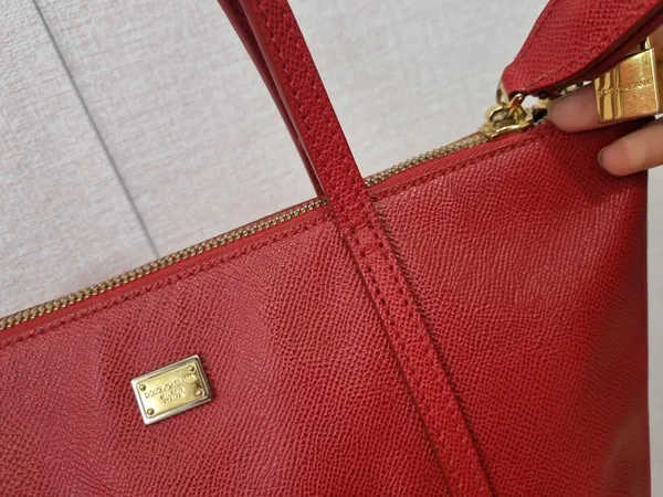 Bolsa TOTE Dolce & Gabbana EM COURO VERMELHA