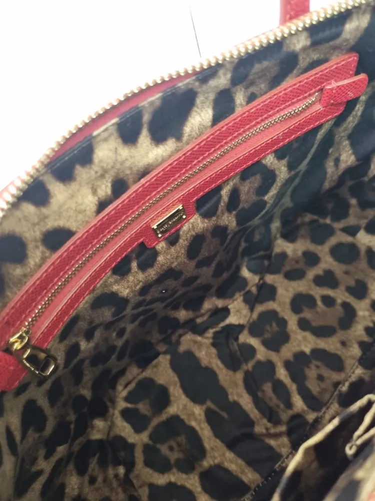 Bolsa TOTE Dolce & Gabbana EM COURO VERMELHA