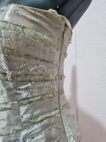 tomara que caia vintage seda pura bordado