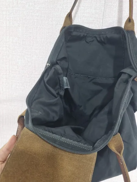 Bolsa tote Longchamp Le Pliage preta