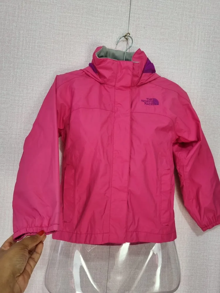 corta vento the north face infantil rosa