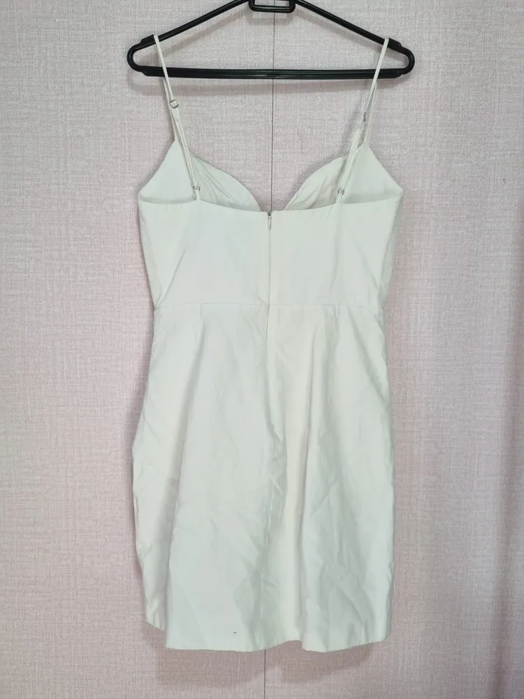 VESTIDO OFF WRITE CURTO DRAPEADO DE ALCINHA