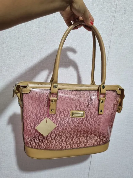 BOLSA MONICA SANCHES ROSINHA DE OMBRO