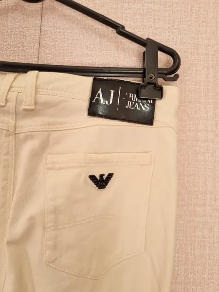 calça skinny armani jeans branca pp