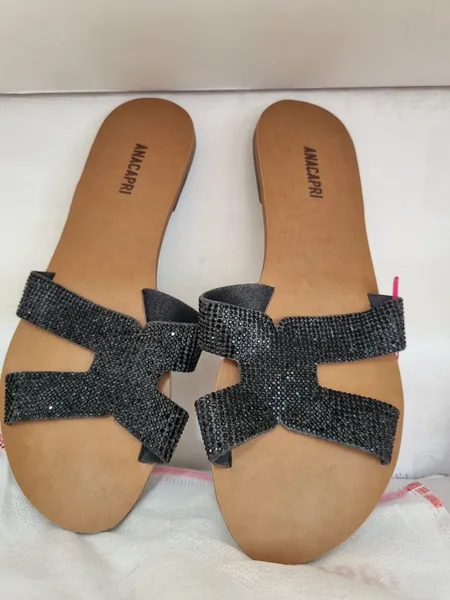rasteirinha anacapri preta strass 37