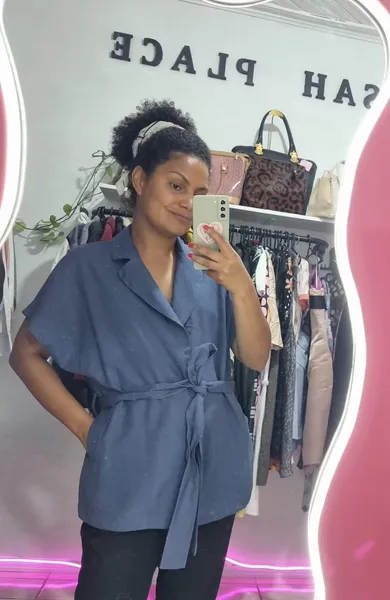 kimono 3 marias azul chumbo