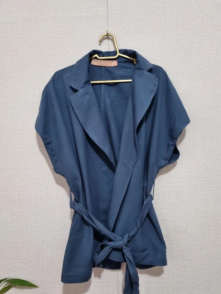 kimono 3 marias azul chumbo