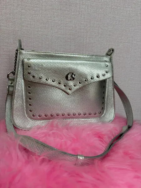 BOLSA PRATA EM COURO CARMEN STEFFENS