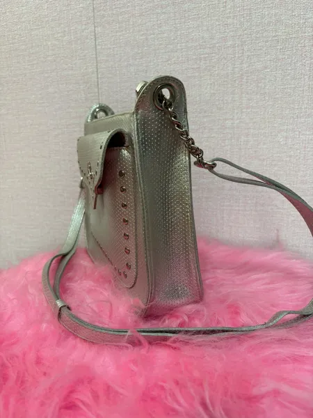 BOLSA PRATA EM COURO CARMEN STEFFENS