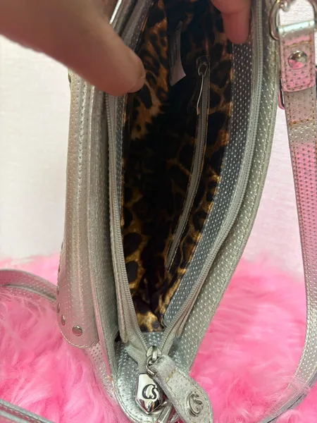 BOLSA PRATA EM COURO CARMEN STEFFENS